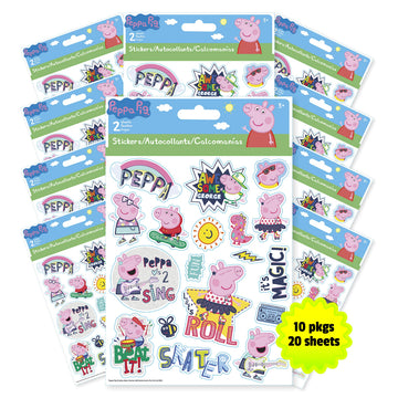 Trends International Peppa Pig - Foldover Sticker 10Count Bundle
