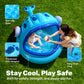 JOYIN Inflatable Shade Kiddie Pool,Whale Baby Pool Tent, Infant Swimming Pool for Kids （54" x 56" x 28"）,Blow Up Toddler Pool for Swim Party Toys