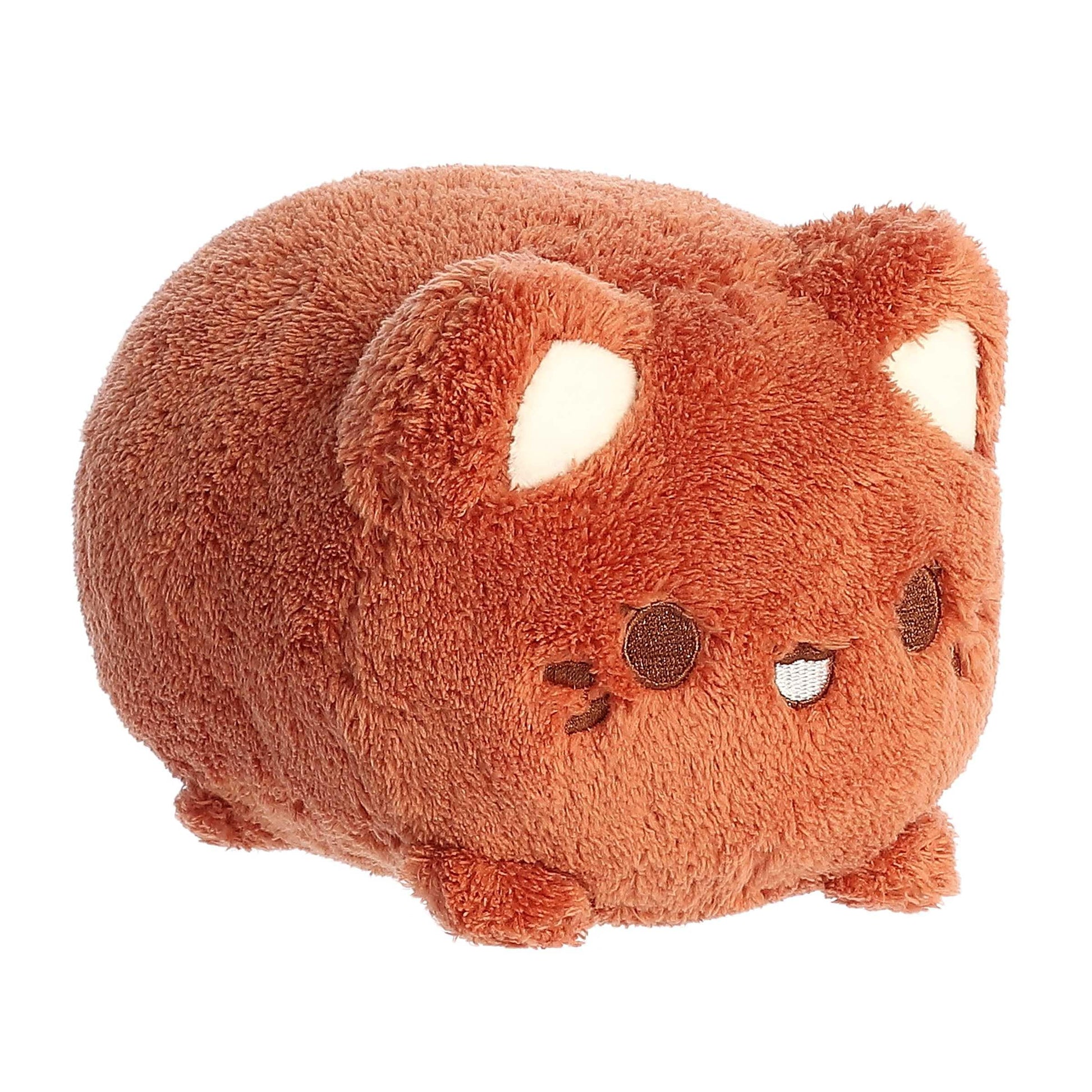 Aurora® Enchanting Tasty Peach® Coconut Meowchi Stuffed Animal - Bright & Colorful Design - Showpiece Plush - Brown 7 Inches