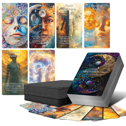 ZZBUY Yin and Yang Oracle Cards, 68 Karma Connection Oracle Deck for Beginner with Meanings on Them, Evaluate Emotions, Relationships, Career, Health