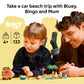 LEGO Bluey: Bluey’s Beach & Family Car Trip - Toddler Learning Toy for Kids 4+ - Includes Bluey, Bingo, and Mum Minifigures - Birthday Gift for Boys