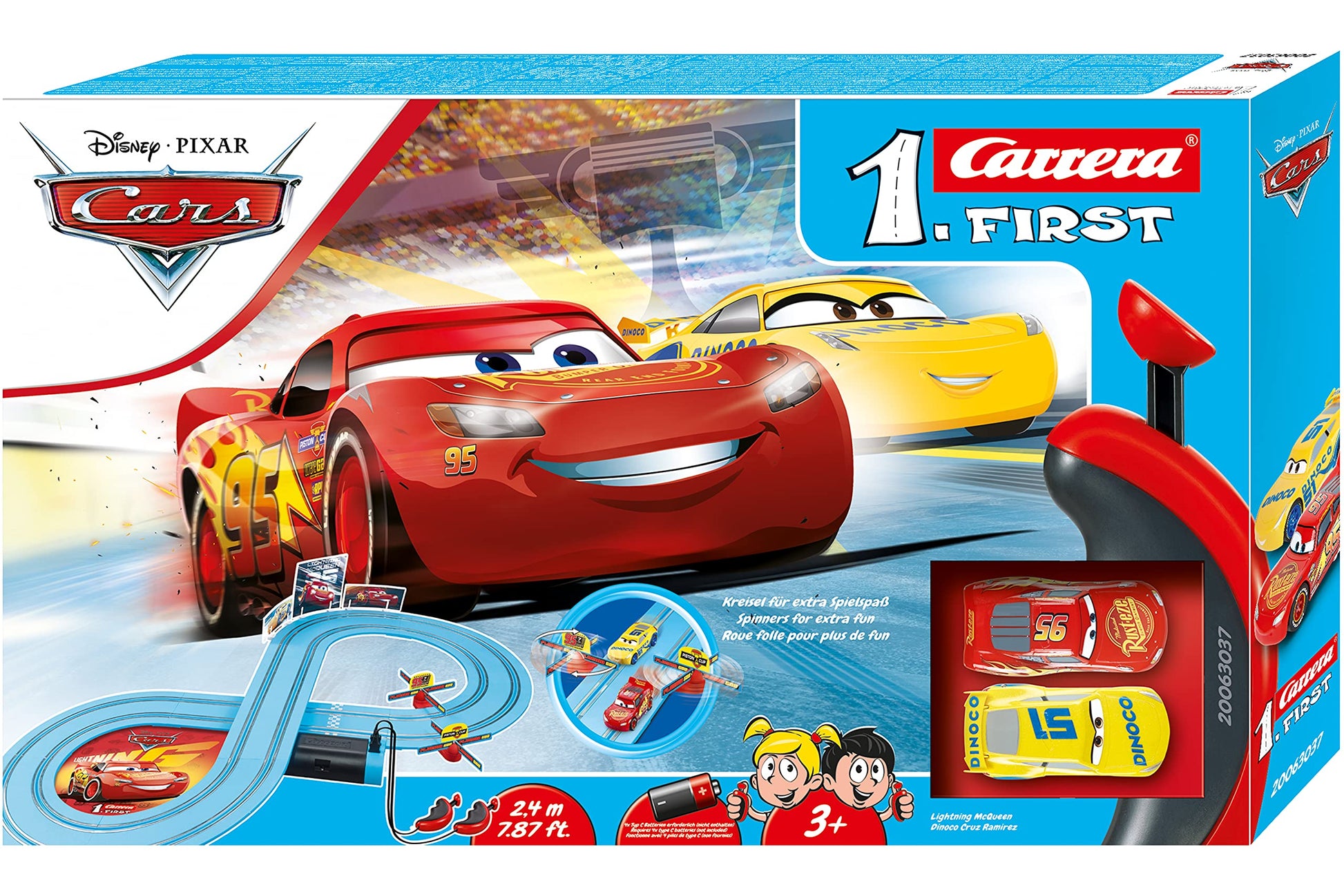 Carrera First Disney Cars Slot Car Race Track Set - Lightning McQueen