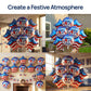Dream Decor Happy 4th of July Balloons 12 Pack - American Flag Star & Happy 4th of July Foil Balloons with Ribbon Rolls & Inflation Straw - Patriotic