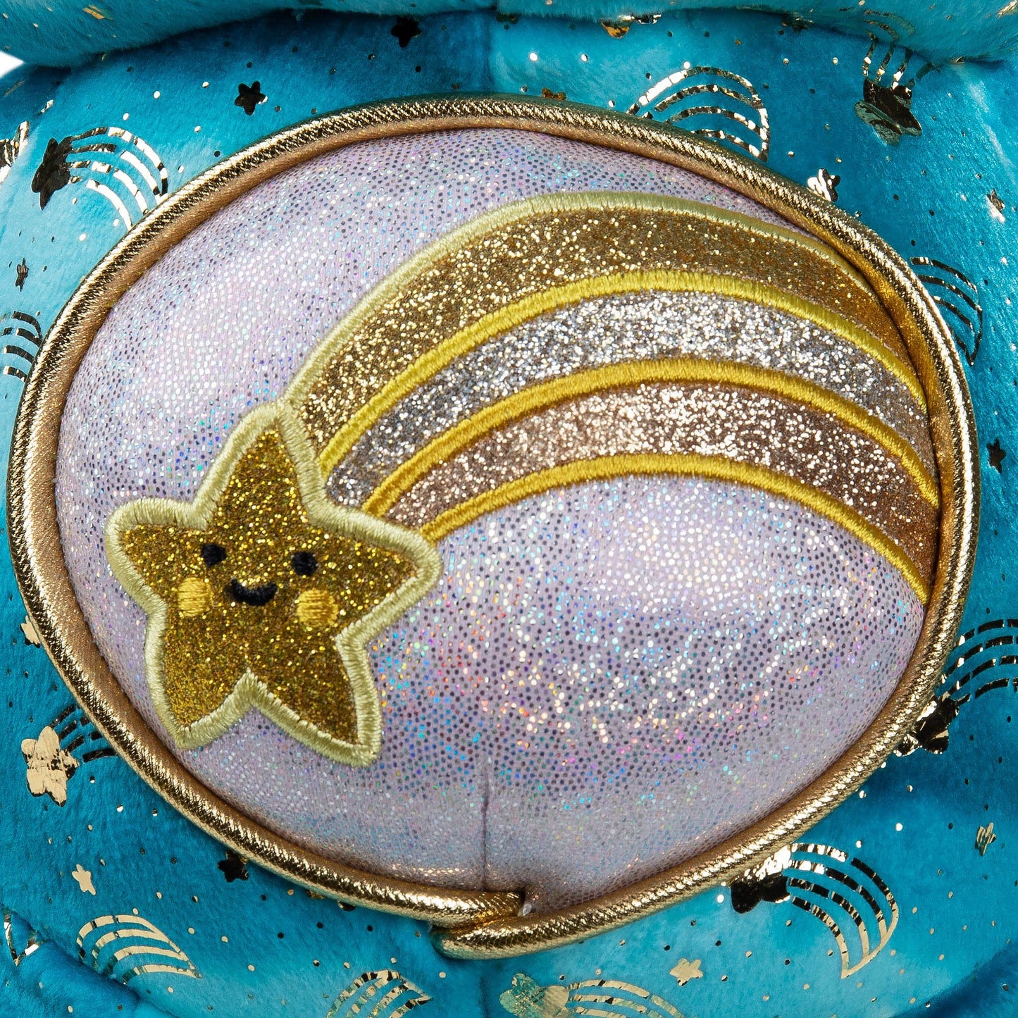 Basic Fun Care Bears 35 cm Luminous Belly Plush - Wish Bear - Soft Environmentally Friendly Toy with Illuminated Belly Badge - Comfortable Collectable