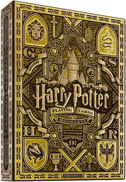 theory11 Harry Potter Playing Cards - Yellow (Hufflepuff)
