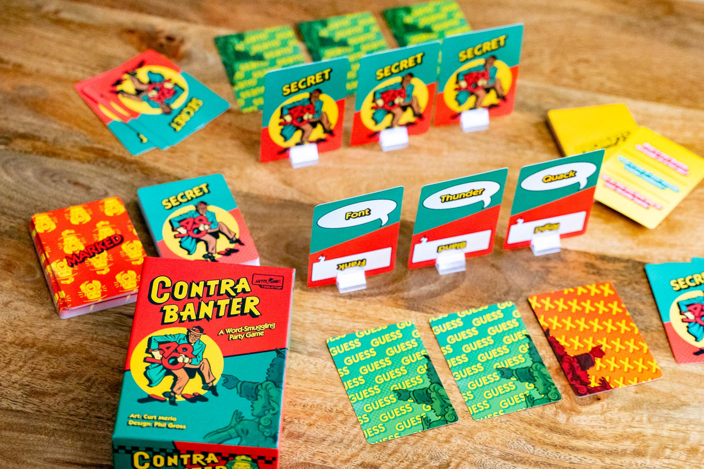 Skybound Games Contrabanter - The Ultimate Word-Smuggling Party Card Board Game for 2 to 15 Players Ages 10+ - Fun Fast-Paced Team-Based Deduction