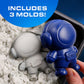 Blue Marble NASA Moon Sand Activity Kit - STEM Educational Sensory Bin Filler with 1.5 lbs Moon Sand, Play Tray, Space Molds, Astronaut Figure
