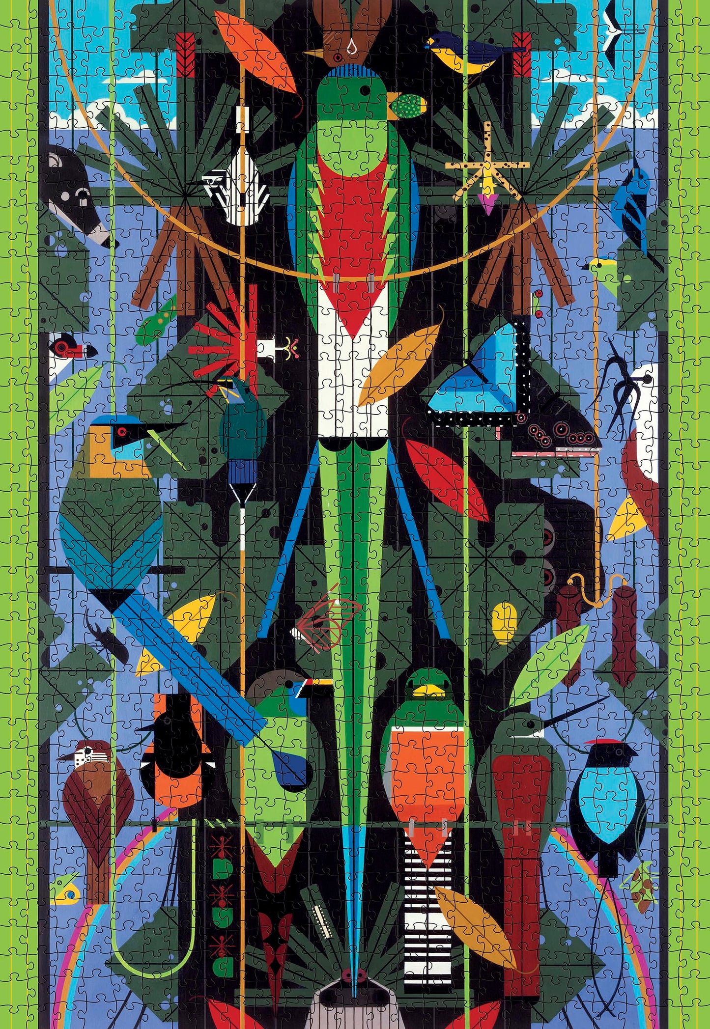 Pomegranate 1000-Piece Puzzle, Charley Harper Monteverde