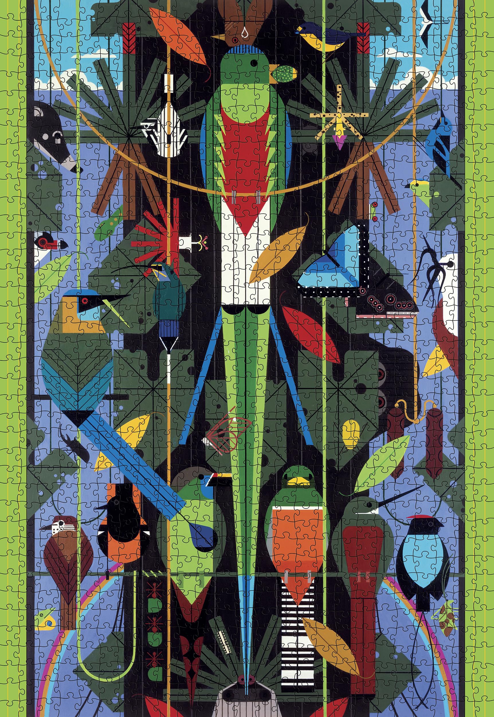 Pomegranate 1000-Piece Puzzle, Charley Harper Monteverde