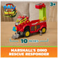 PAW Patrol: The Dino Movie, Dino Rescue Responder, Firetruck Toy Car