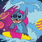 Prime 3D Stitch Surfing Puzzle - 200 Piece 3D Lenticular Jigsaw for Kids & Families, 24"x18" Fun Motion Activity, Official Disney Gift