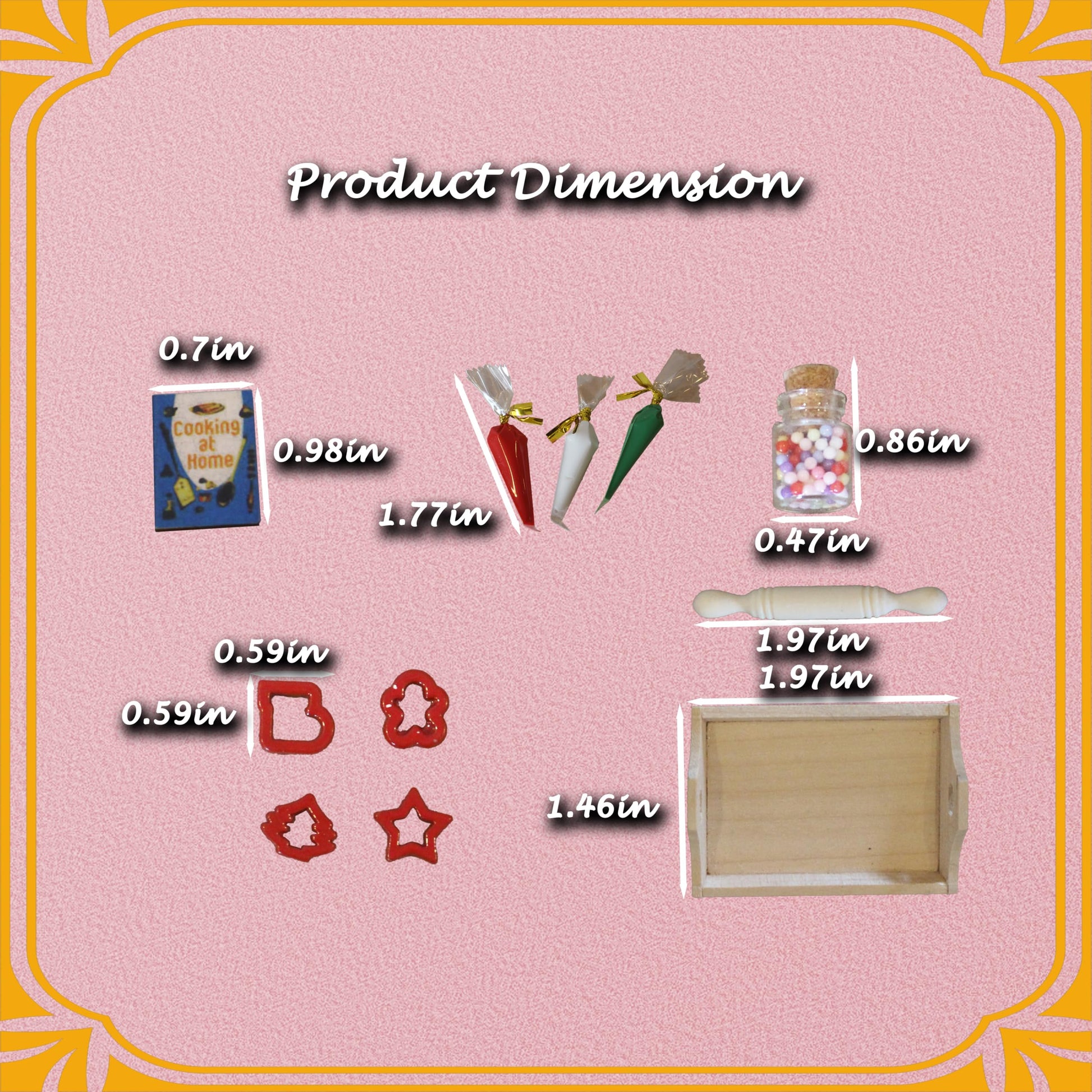 1 12 Scale Dollhouse Furniture Miniature Baking Sets