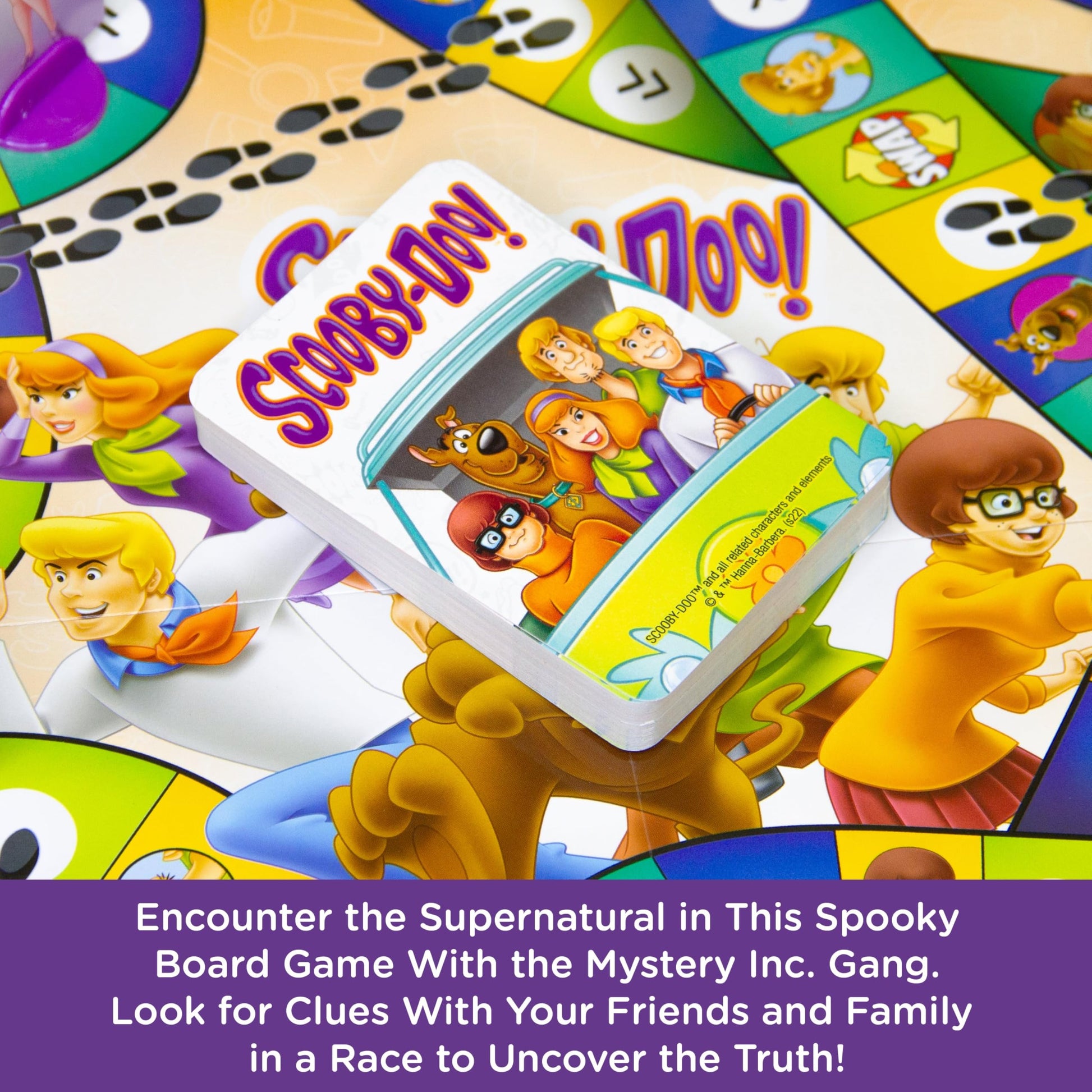 AQUARIUS Scooby-Doo Journey Board Game - Fun for Kids & Adults - Officially Licensed Scooby-Doo Merchandise & Collectibles (97018), Blue, White