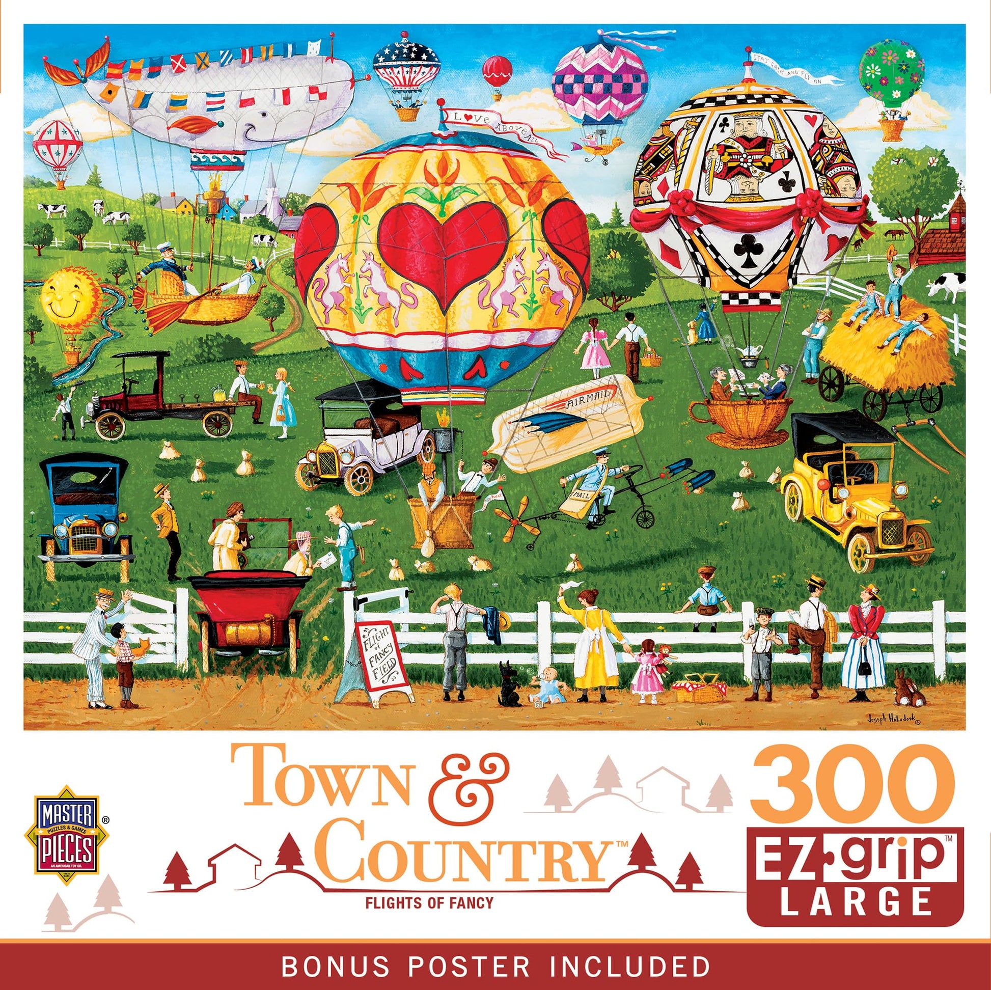 MasterPieces 300 Piece EZ Grip Jigsaw Puzzle - Flights of Fancy - 18"x24"
