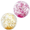 Matty's Toy Stop Intex Pink & Gold Glitter Beach Balls (28") Gift Set Bundle - 2 Pack