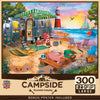 MasterPieces - 300 Piece Jigsaw Puzzle, Large EZ Grip Shapes, Oceanside Camping, Fun for Adults, Seniors, Family, Kids, Non-Glare Finish, 18"x24"