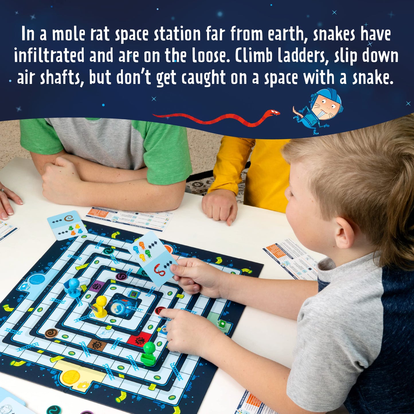 Peaceable Kingdom Space Escape - Cooperative Strategy Space Adventure Game by The Inventor of Pandemic - Use Teamwork to Win! - Great for Families