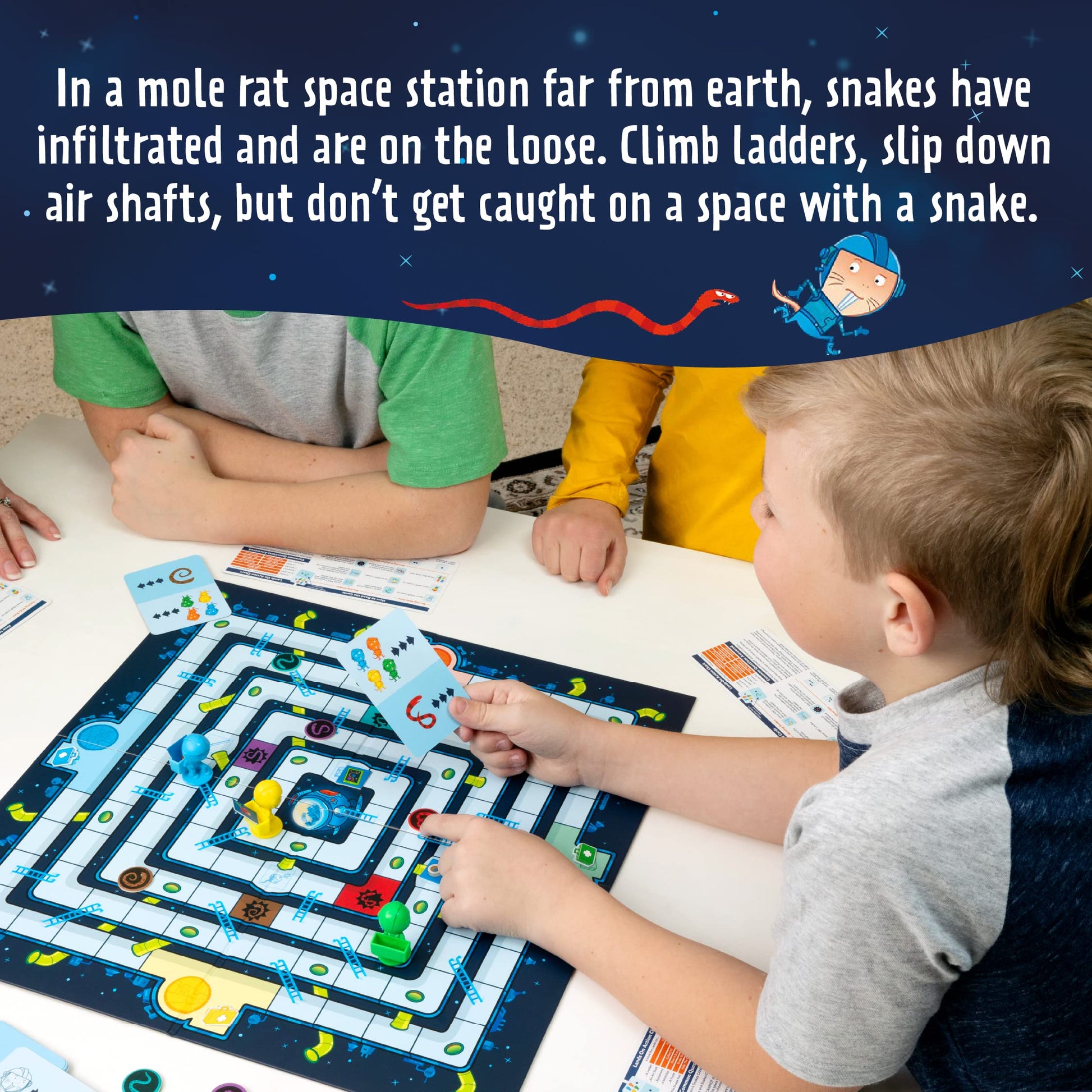 Peaceable Kingdom Space Escape - Cooperative Strategy Space Adventure Game by The Inventor of Pandemic - Use Teamwork to Win! - Great for Families