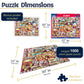 White Mountain 1000 Piece Jigsaw Puzzle Sweet Desserts Collage, Ice Cream