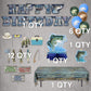 Havercamp Gone Fishing Birthday Party Premium Decorations Kit! Includes: Birthday Banner, Bass Centerpiece, 6 Bass Balloons, 12 Photo Props, 1 Cake