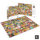 PLAYVIEW 1000 Pc Olivia Gibbs - Purple Cat Library - 27x20 Jigsaw Puzzle for Adults, Hard and Challenging Puzzle, Cute Cat Library Design, Difficult