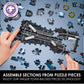 Wrebbit3D Batman 3D Puzzle Model of Batmobile | 255 Jigsaw Puzzle Pieces| Build the Iconic Superhero's Car and Explore Gotham City