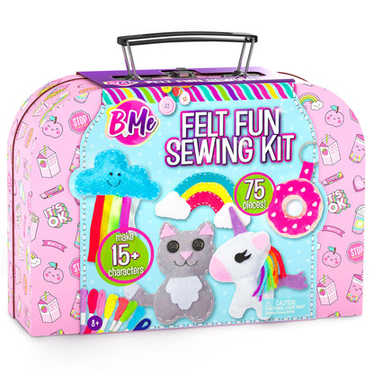 Creative Kids Felt Sewing Kit - Craft 15+ Characters - Fun DIY Kit for Kids 8+ - Creative Sewing Craft Set