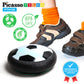 PicassoTiles Hoverball Air Hockey Soccer Floating Disc with LED Light Airlift Power Soft Bumper Indoor Gliding Toy Battery Operated Movement Training