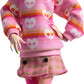 Monster High Wednesday Doll and Accessories, Enid Sinclair Collectible in Pink Fashion with Beret and Backpack, Doll Stand