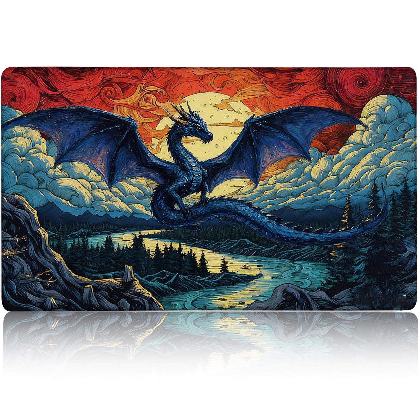 MTG Playmat TCG Card Game Mat Magic The Gathering Play Mat 24x14 Inch