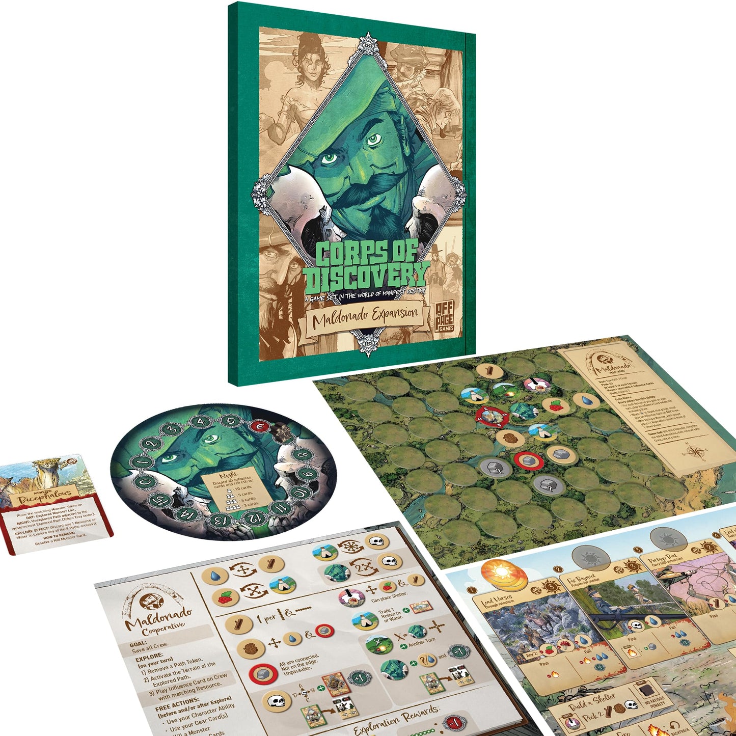 Corps of Discovery: Maldonado Expansion - Hidden Traitor & Cooperative Modes for The Adventure Board Game | 2-4 Players | Ages 14+