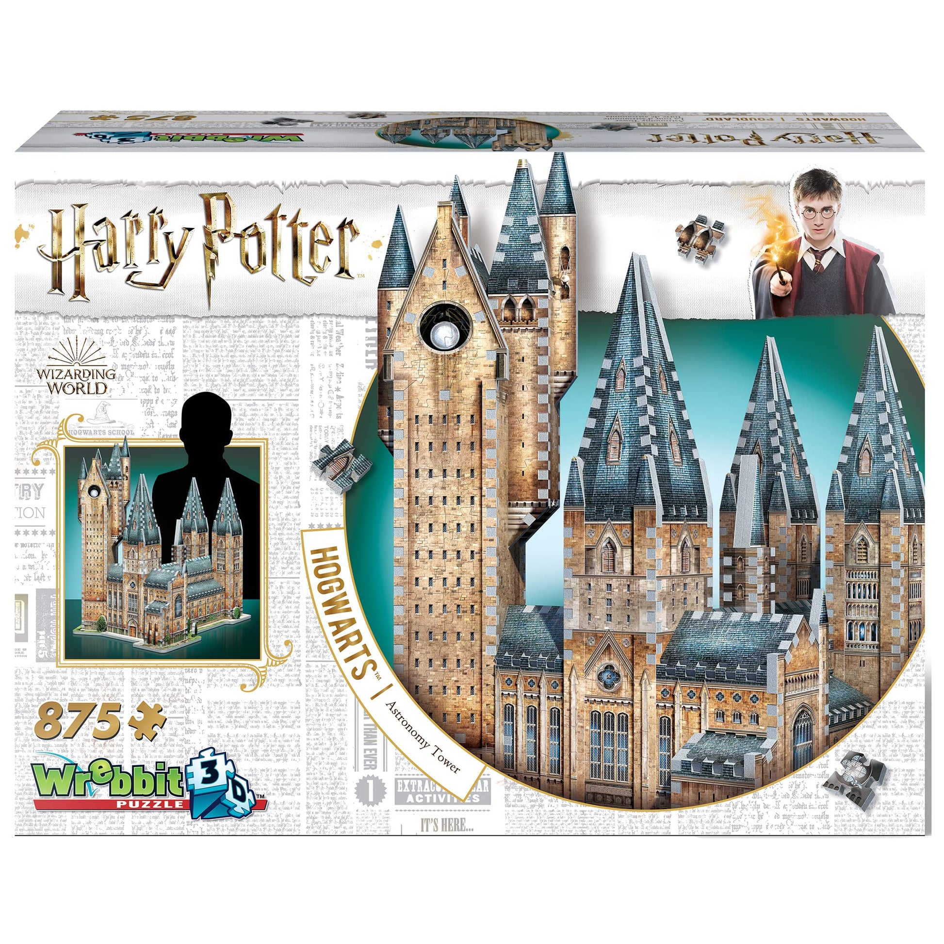 Wrebbit3D Harry Potter 3D Puzzle Model of Hogwarts Astronomy Tower | Hogwarts Castle Collection | 875 Jigsaw Puzzle Pieces | Build and Journey Through