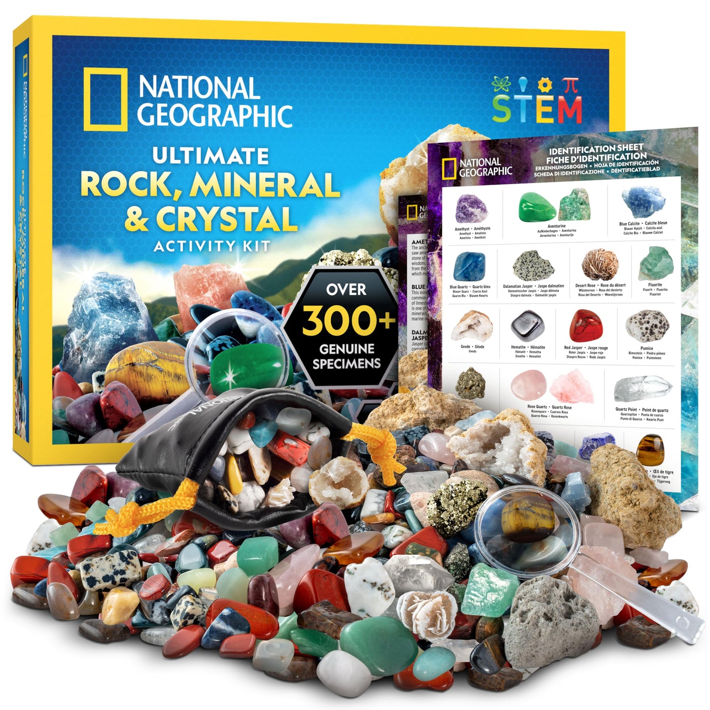 National Geographic Rock Collection with 300+ Gemstones and Minerals
