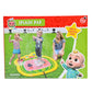 CoCoMelon 3-in-1 Splash Pad, Sprinkler for Kids and Baby Pool for Learning, Toddler Sprinkler Pool, 48" Outside Water Toys, Outdoor laymat for Babies