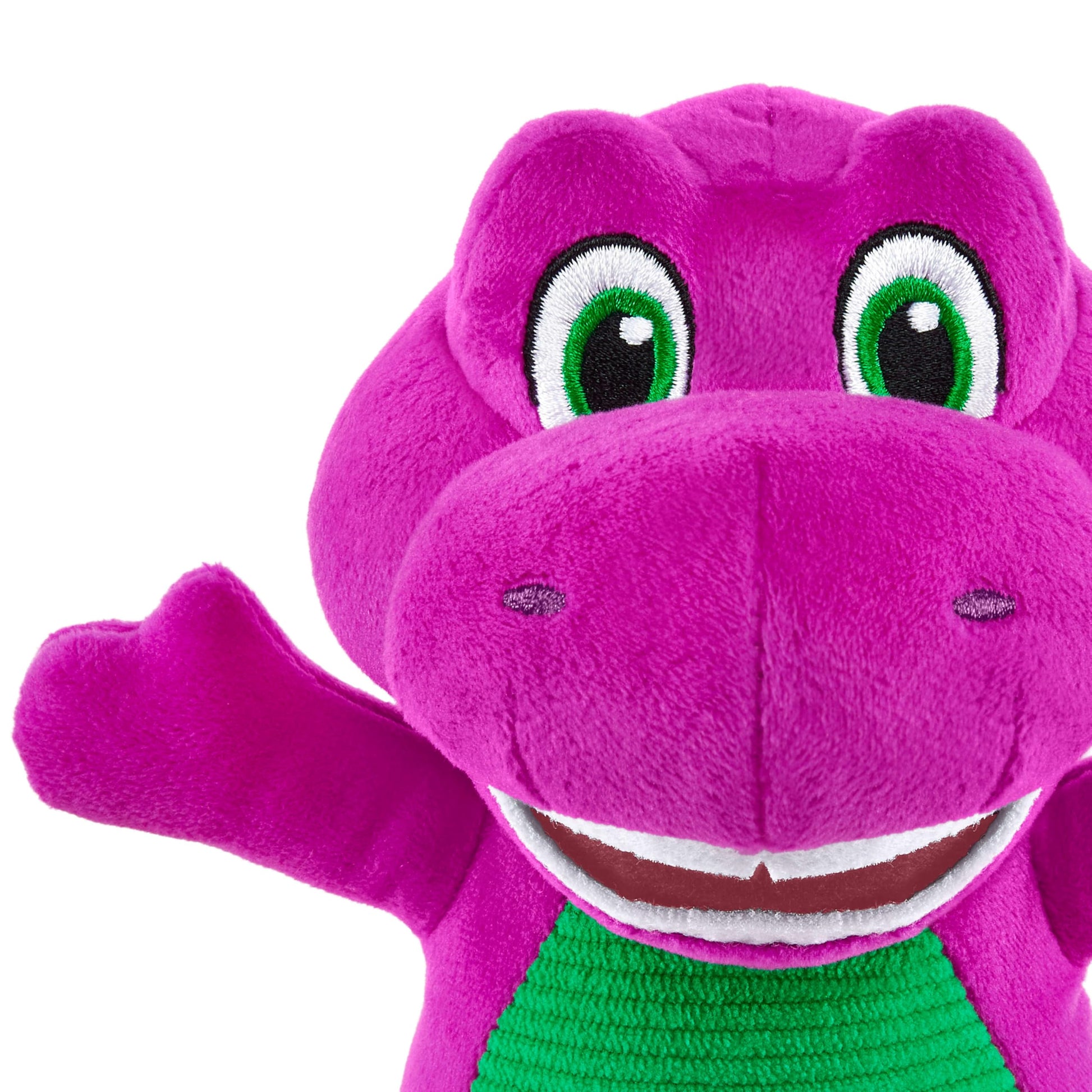Barney World Toddler Toy 8-Inch Plush Dinosaur Character for Preschool Pretend Play Kids Ages 2+ Years