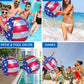 POZA USA Inflatable Beach Balls, USA Flag Design, Pool Party Decorations