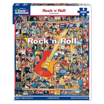 White Mountain Puzzles Rock 'N Roll - 1000 Piece Jigsaw Puzzle