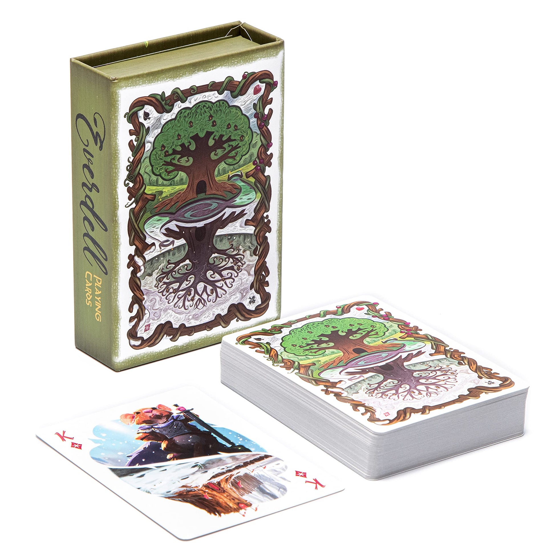 Starling Games Everdell Playing Cards | 52-Card Deck with Stunning Art by Andrew Bosley & Dann May | Poker-Sized with 2 Jokers