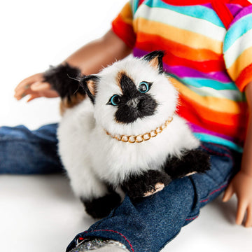 The Queen's Treasures 18 Inch Doll Pets, Siamese Kitty Cat is The Perfect Furry Companion, Doll Toy Compatible with American Girl Dolls