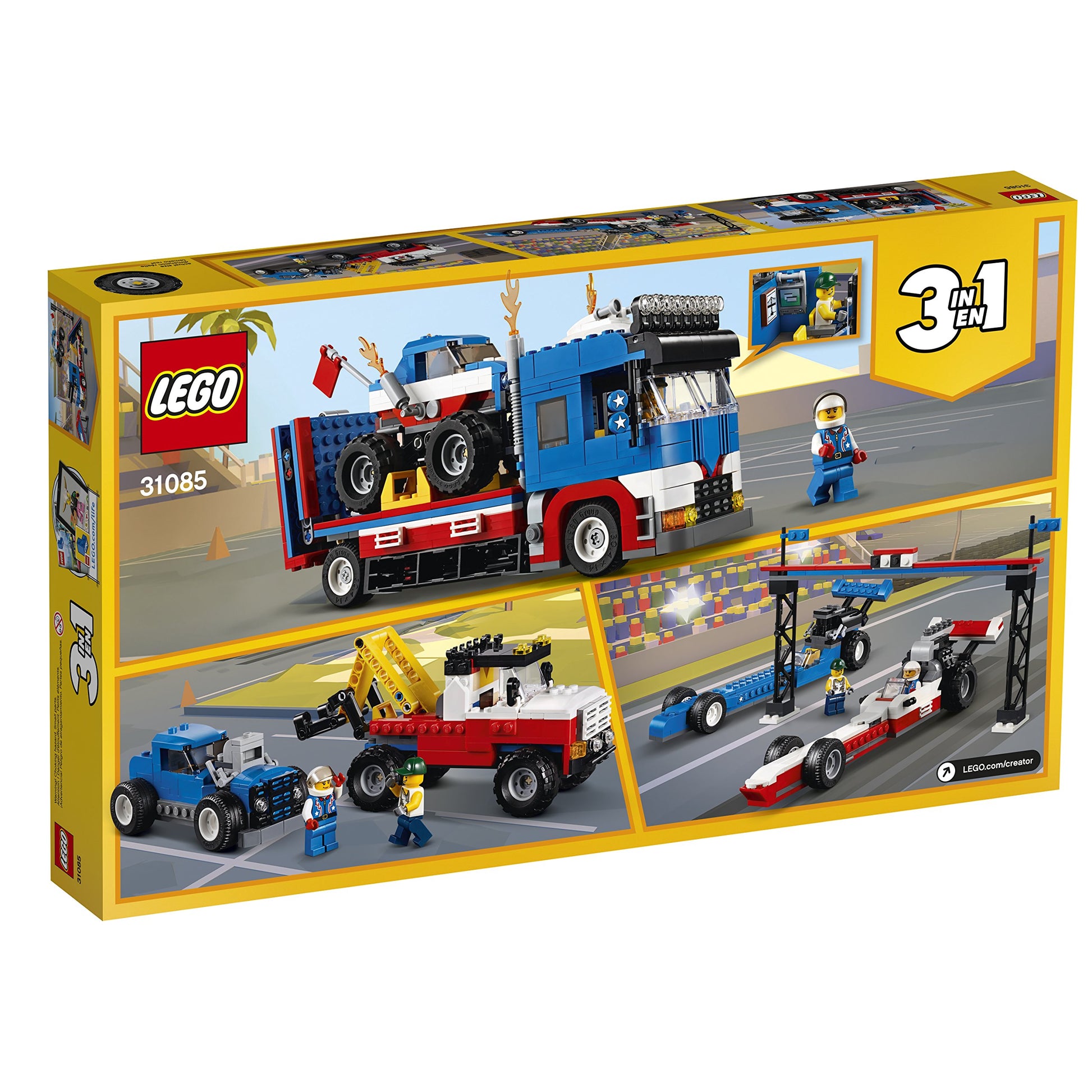 LEGO Creator 3in1 Mobile Stunt Show 31085 Building Kit (580 Piece)
