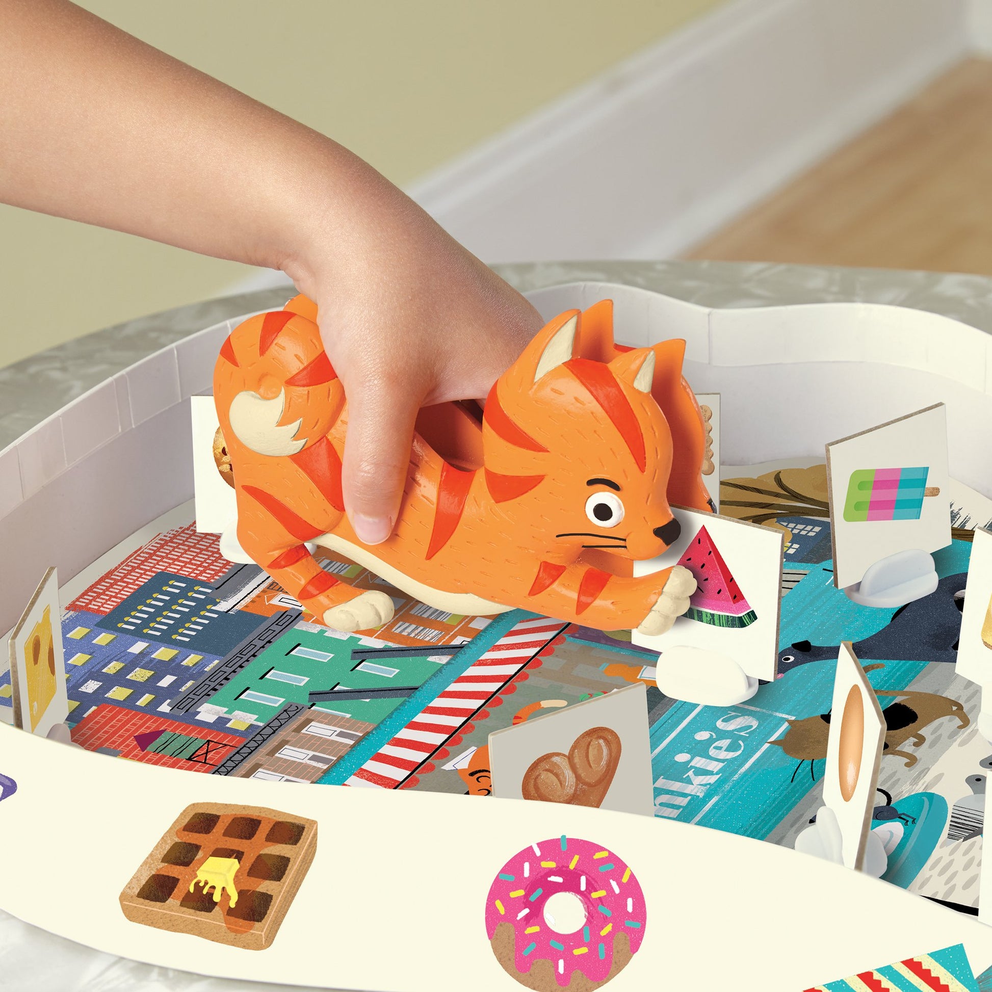 Educational Insights Frankie's Food Truck Fiasco - Shape Matching Games for Toddlers, Turn-Taking Board Games for Kids 4-6, Toddler Fine Motor Skills