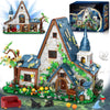FliCineCrt Magic Stone House Building Block Set for Girl 8-12, Creator Architecture House Building Kit, Model House Toy for Kids, Gift Idea for Boys