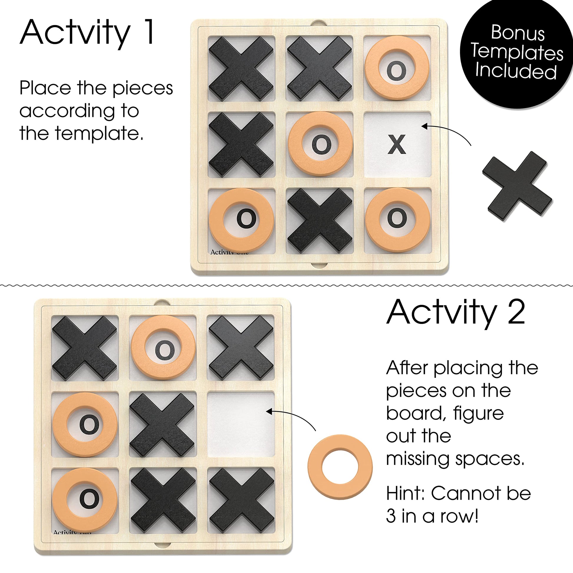 Keeping Busy Tic Tac Toe Dementia Activities for Seniors | Alzheimer Products for Elderly Patients | Fun Memory Game Toy & Cognitive Brain Puzzle