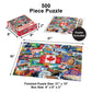 MasterPieces 550 Piece Jigsaw Puzzle for Adults and Family - Greetings from Canada - 18"x24"