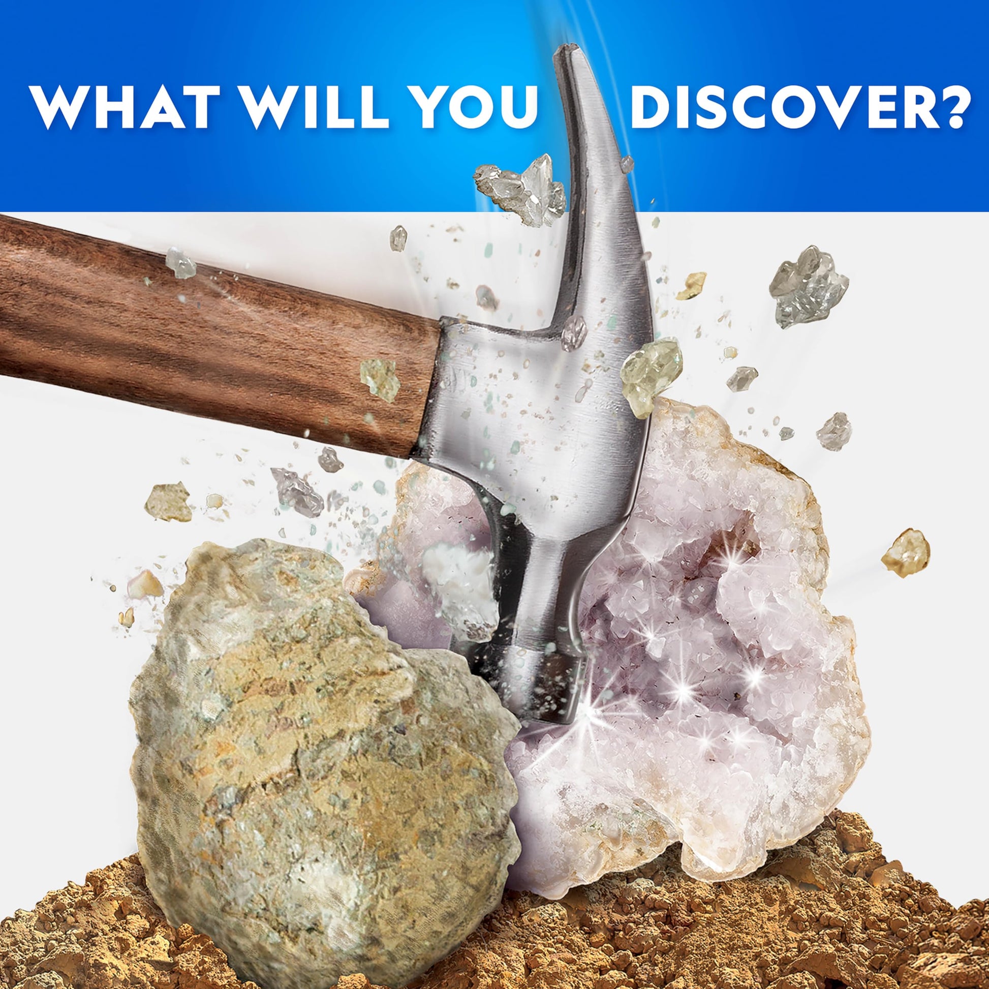 National Geographic Break Open 15 Premium Geodes Science Kit for Kids