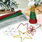 WILLBOND 400 Pieces Christmas Pipe Cleaners Craft Pipe Cleaners Glitter Chenille Stems Creative Arts Chenille Stems for DIY Craft Christmas