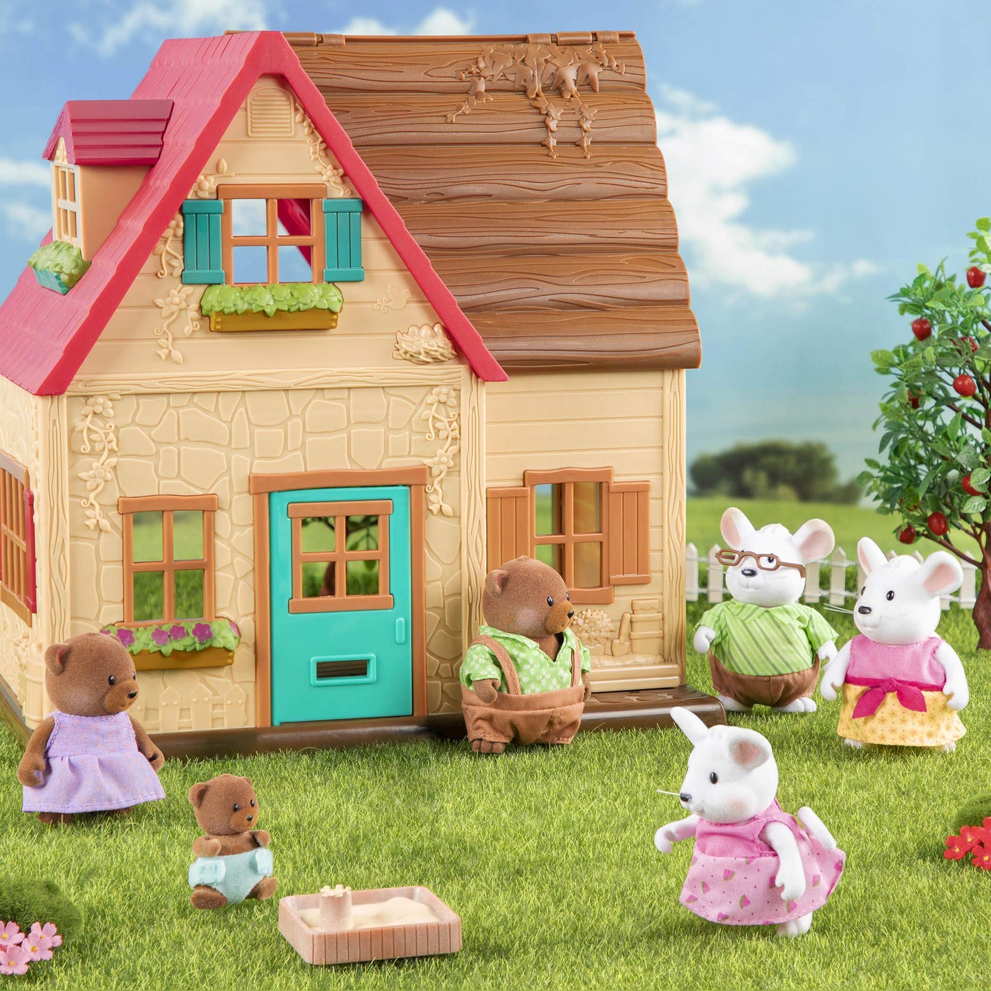Li'l Woodzeez - Animal Figurines - Mouse Toy - Collectible Figurines - Mouse Family - 3 Years+ - The Nibblekin Mice