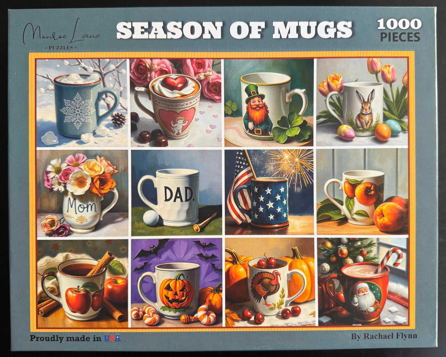 Monroe Lane Puzzles - Season of Mugs 1000-piece Jigsaw Puzzle