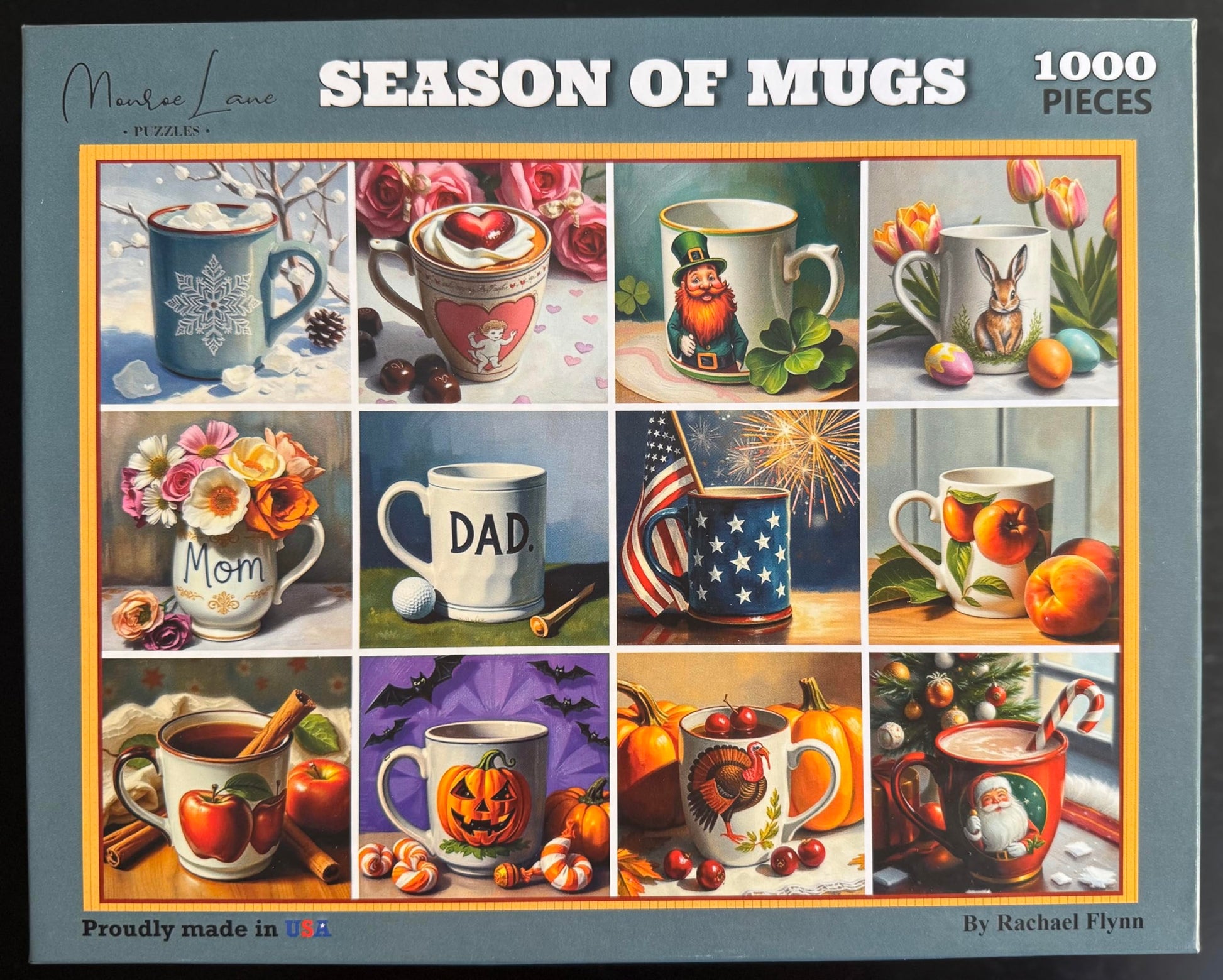 Monroe Lane Puzzles - Season of Mugs 1000-piece Jigsaw Puzzle
