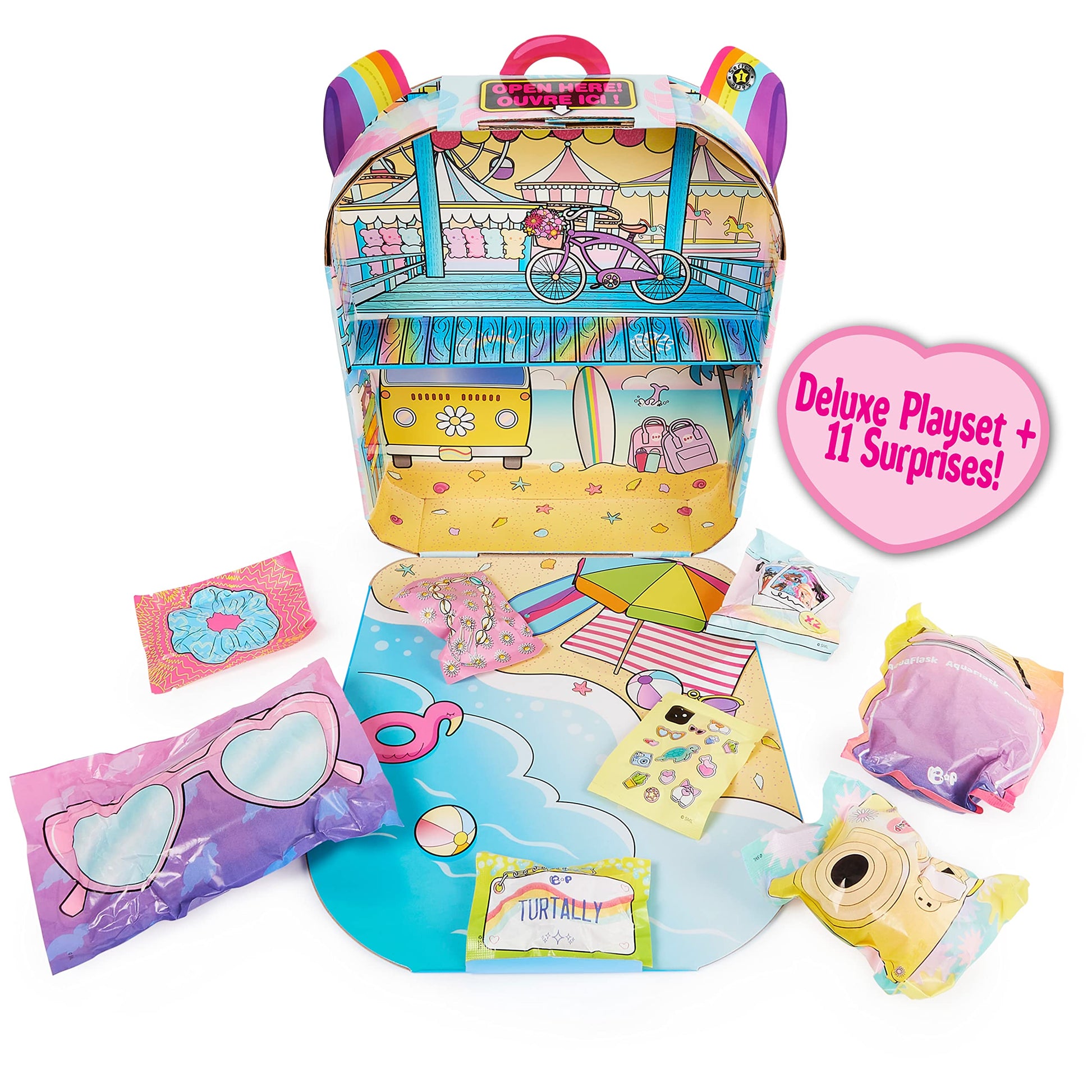B Pack, Deluxe Reina Reef Collectible Doll and Playset with 11 Surprises, 3.5-inch, Kids Toys for Girls Ages 5 and Up